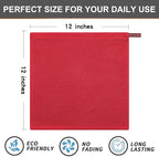 Kitinjoy 100% Cotton Kitchen Dish Cloths, 8 Pack Waffle Weave Ultra Soft - Image 5