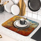 Brown Rust Colorful Metal Rusty Steel Iron Dish Drying Pad 16 x 18 Inch - Image 5