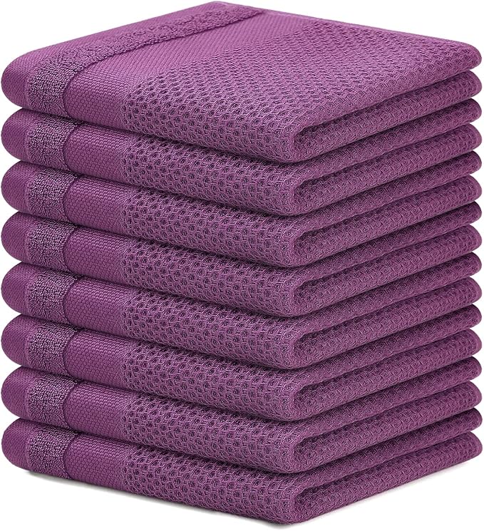 Homaxy 100% Cotton Dish Cloths, 8 Pack by Homaxy