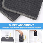 KinHwa Kitchen Washcloths for Dishes Absorbent Microfiber Dish Cloths Quick Dry - Image 4