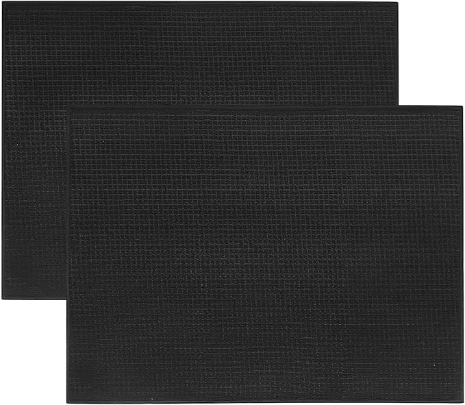 Topsky Microfiber Dish Drying Mat 2 Pack, 20 X 15 Inch Kitchen Counter Mats by HomeandKitchenNO1