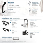 Amerock H37003MB | Emerge Double Prong Decorative Wall Hook | Matte Black Hook - Image 6