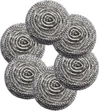 6Pcs Steel Wool Scrubbers by Docduet