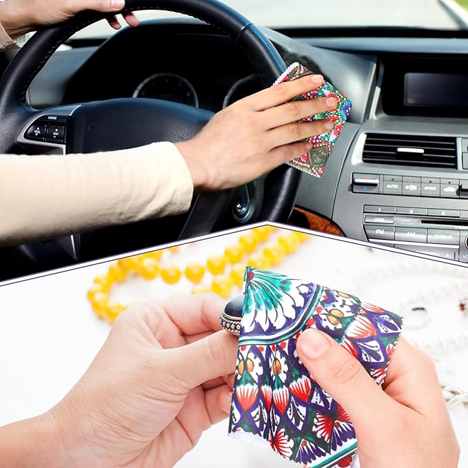 24 Pcs Mandala Eyeglasses Cleaning Cloths Microfiber Lens Cleaning Cloths Soft - Image 6