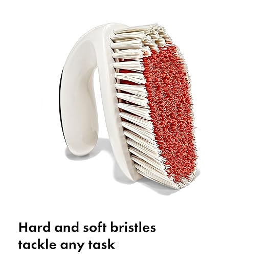 OXO Good Grips All-Purpose Scrub Brush – 2-Pack, Crevice Cleaning, Bathroom - Image 4