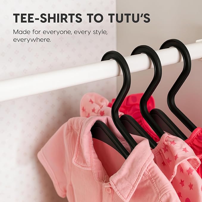 IRIS USA Extra Small Hangers 50 Pack, 11.87" W x 6.75" H, Clothes Hangers - Image 7