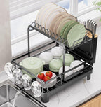 Runnatal 2-Tier Dish Drying Rack, Large Dish Rack by Runnatal