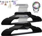 Plastic Hangers 50 Pack, Heart-Shaped Clothes Hanger Ultra Thin Space Saving by ZRKFSR