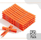 Mr. Pen- Wooden Clothes Pins, Natural Wood, 50 Pack, 2.9 Inch, Rust Resistant - Image 2