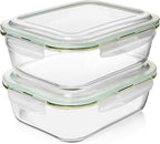 Razab 10 Cups/ 80 Oz 4 Pc Glass Food Storage Containers - Image 9