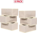 DIOMMELL 6 Pack Foldable Cloth Storage Box Closet Dresser Drawer Organizer - Image 7