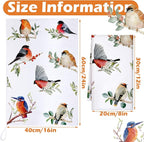 Set of 6 Birds Kitchen Towels Hummingbird Tea Towels Absorbent Dish Towels - Image 3
