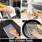 R HORSE 5Pcs Sunflower Kitchen Towels Decorative Set, Summer Flower Dishcloth - Image 6