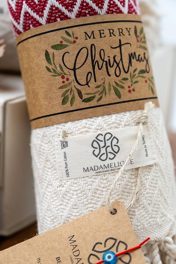 Madamelique Christmas Hand Towels Set of 2-18 x 40 Inches - Image 6