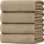 Homaxy 100% Cotton Waffle Weave Kitchen Dish Towels, Ultra Soft Absorbent Quick by Homaxy