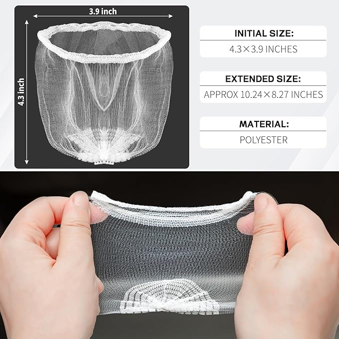 600 PCS Disposable Mesh Sink Strainer Bags Kitchen Sink Strainer Mesh Bags Anti - Image 2