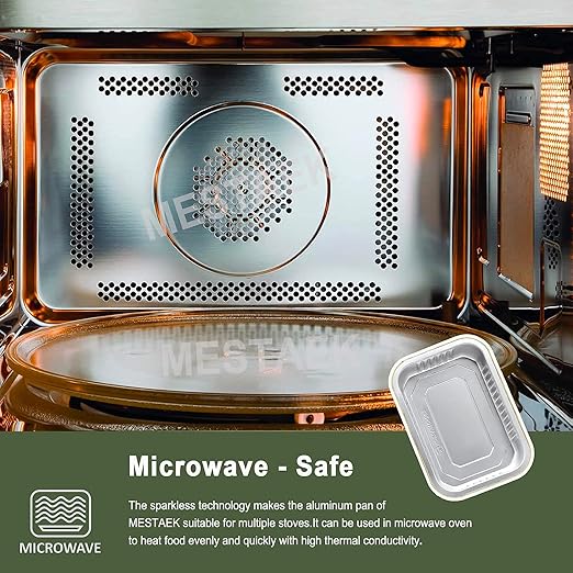 6" x 4" Shallow Heavy-Duty Aluminum Foil Pans - Image 7