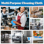 FIXSMITH Microfiber Cleaning Cloth, Shop Towels Bulk, 24 Pack Blue Microfiber - Image 3