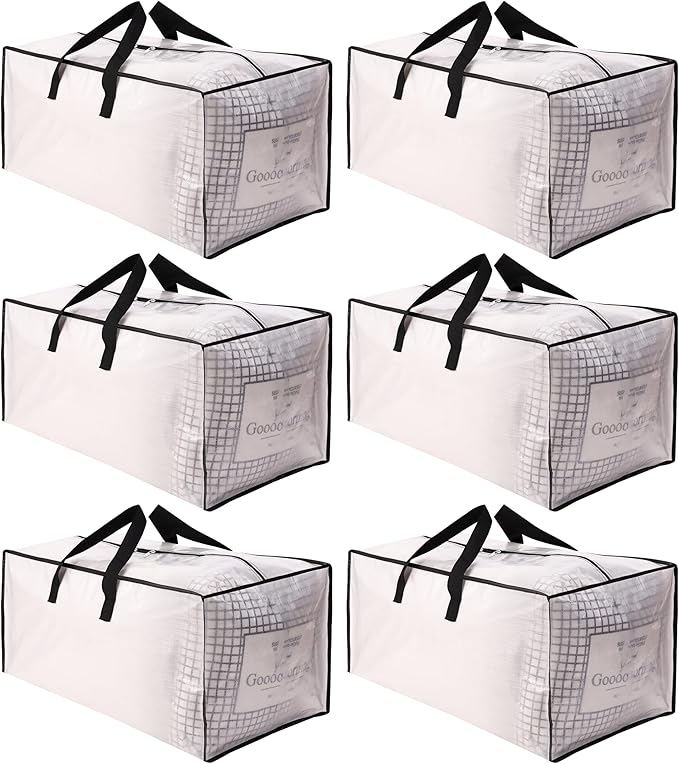 SWEET DOLPHIN 6 Pack Extra Large Moving Bags by SWEET+DOLPHIN