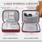 FYY Electronic Organizer, Extra Large Travel Cable Organizer Bag Pouch Portable - Image 3