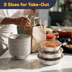 Fit Meal Prep 45 pack 9" Round Aluminum Foil Pans - Image 6