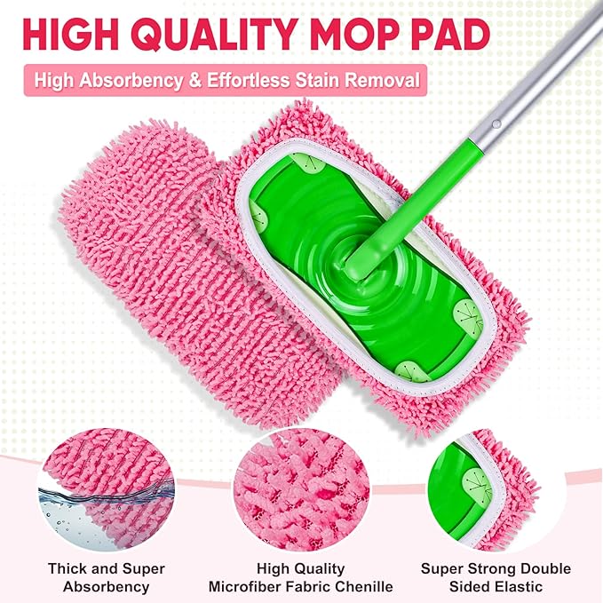 6 Pack Reusable Mop Pads Compatible - Image 2