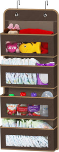 Simple Houseware 4 Clear Window Pocket Over Closet Door Storage Hanging by SimpleHouseware