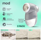 MOD 2 Pack Portable Fabric Shaver and Lint Remover, Reusable Pet Hair Remover - Image 5