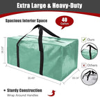 Extra Large Moving Bags with Zippers & Carrying Handles, Heavy-Duty Storage Tote - Image 2