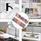 Bimkole 2 PCS Faucet Absorbent Mat, Kitchen Faucet Sink Splash Guard Wraparound - Image 7