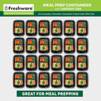 Freshware Meal Prep Containers 1 Compartment - Image 3