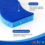 Non Scratch Scrub Sponges, Dual Sided Cleaning Sponges - Image 3