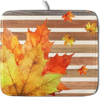 Autumn Golden Maple Leaf Dish Drying Mat by Sweetshow