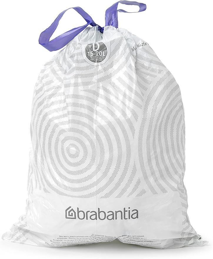 Brabantia PerfectFit Trash Bags Thick Plastic Trash Can Liners - Image 5