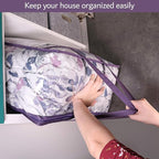 Clear Vinyl Zippered Storage Bags 40L Sturdy Storage Bags - Image 5
