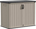 Devoko Outdoor Storage Cabinet 26 Cu Ft with Lockable Doors, Horizontal Storage Shed Waterproof Patio Tools Storage Box for Sofa Cushions, Gardening Tools and Accessories (Beige) by DEVOKO
