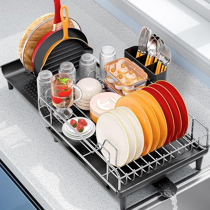 TOOLF Expandable Dish Rack, Dish Drying Rack - Image 9