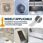 2 PCS 2.75 Inch x 33 FT Disposable Shower Drain Screen Self-Adhesive Stickers - Image 4