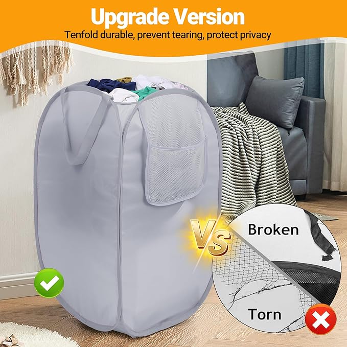 Sturdy Collapsible Laundry Baskets - Image 5