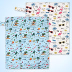 2pcs Travel Waterproof Laundry Bag, Cloth Diaper Wet Dry Bags - Image 3