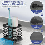 Toothbrush Holders for Bathroom, Adhesive Electric Toothbrush Holder - Image 2