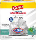 Glad Tall Kitchen Trash Bags 13 Gallon, MaxStrength Eucalyptus and Peppermint by GladTrashFoodStorage