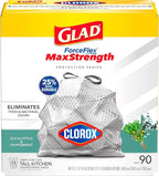 Glad Tall Kitchen Trash Bags 13 Gallon, MaxStrength Eucalyptus and Peppermint by GladTrashFoodStorage