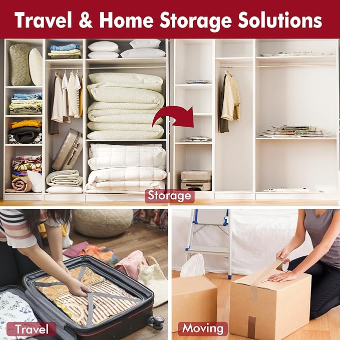 MEIQIHOME Vacuum Storage Bags, Space Saver Sealer Bags, Vacuum seal bags - Image 2