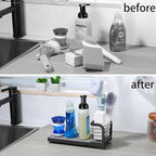 Wipe-Free Sink Organizer with Drying Stone, Instant Dry Sink Caddy Organizers - Image 7