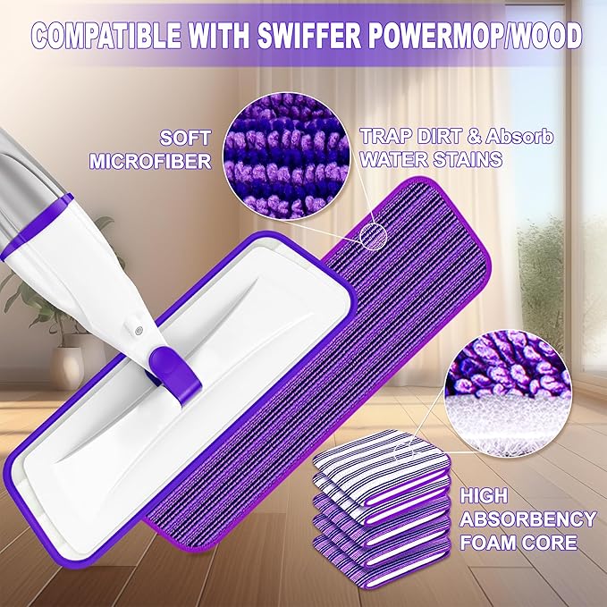 Spray Mops for Hardwood Floor Cleaning: EXEGO Wet Mops - Image 2