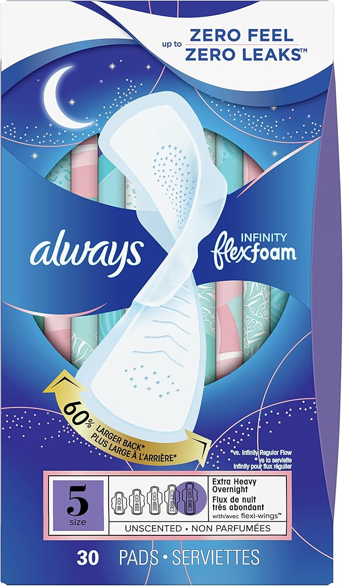Always Infinity Feminine Pads for Women, Flexfoam Pads - Image 13
