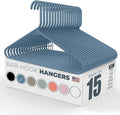 Neaties Plastic Hangers 15 Pack – Made in The USA – 6lb Capacity Standard by NeatiesHangers