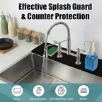 Faucet Mat for Kitchen Sink 2 Holes: 23.5’’Lx4.5’’W Splash Guard Fits 8 Inch - Image 7