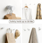Wooden White Wall Hooks - Image 4